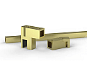 Juna stabilisatiestang set vierkant 12mm (glas- wand)