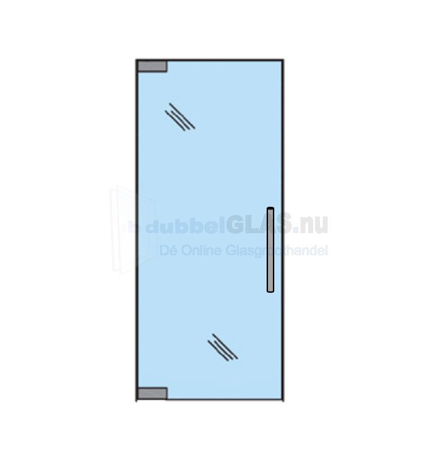 Hardglazen pendeldeur